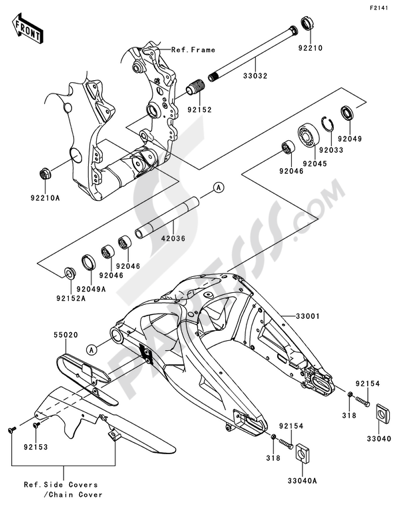 Front Fork(1/2) Kawasaki NINJA ZX-10R 2013