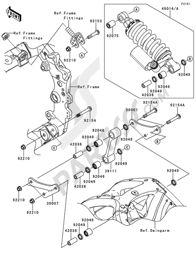 。 Front Fork(1/2) Kawasaki NINJA ZX-10R 2013