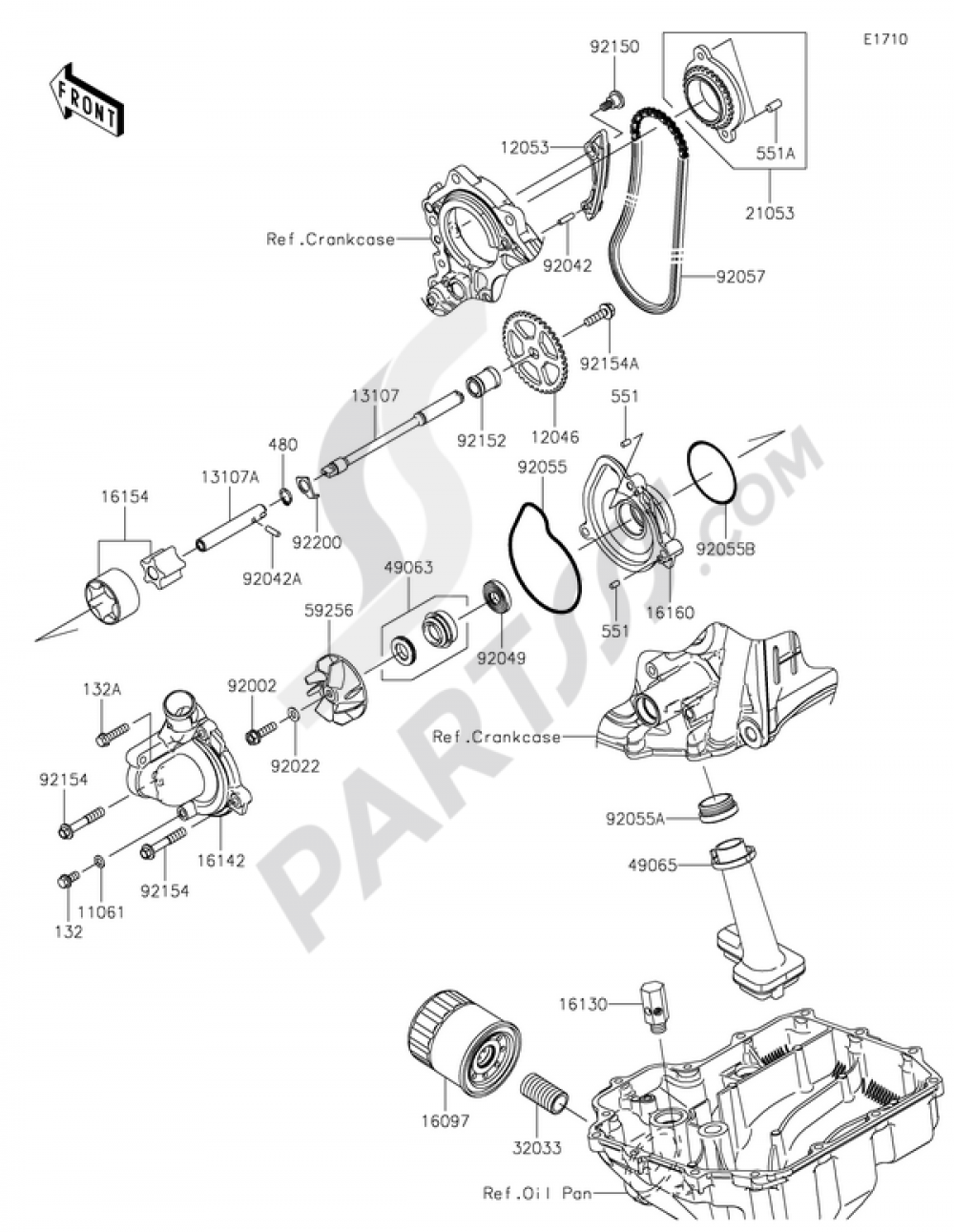 POMPE A HUILE Kawasaki NINJA ZX-10R 2015