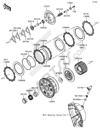 Gear Change Mechanism Kawasaki NINJA ZX-10R ABS 2012