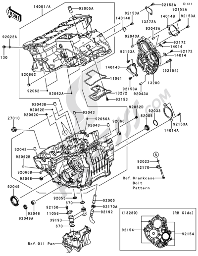Gear Change Mechanism Kawasaki NINJA ZX-10R ABS 2012