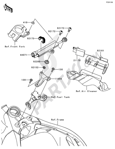 Gear Change Mechanism Kawasaki NINJA ZX-10R ABS 2012