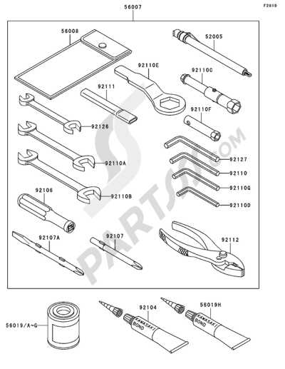 Kawasaki NINJA ZX-12R 2002 Owner's Tools