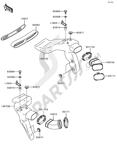 Fuel Tank(2/2)(B3H/B4H) Kawasaki NINJA ZX-12R 2002