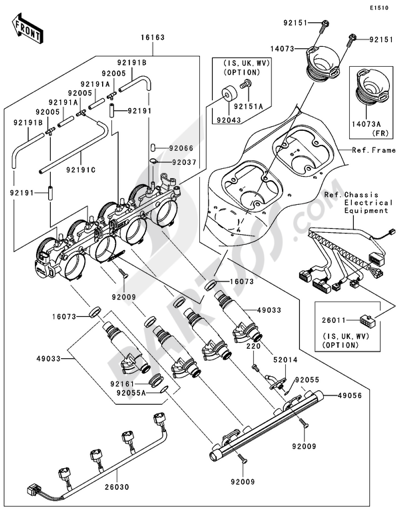 Air Cleaner(B1H/B2H) Kawasaki NINJA ZX-12R 2003
