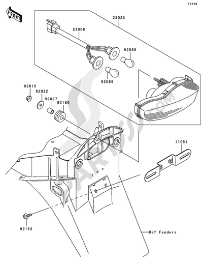 シート Kawasaki NINJA ZX-12R 2005