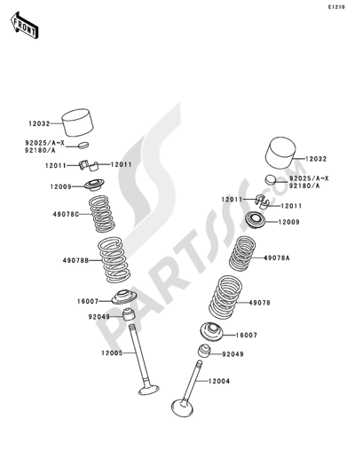 Cylinder Head Cover Kawasaki NINJA ZX-12R 2005