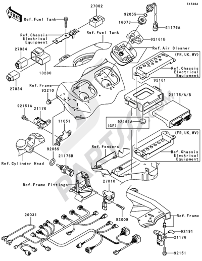 V125部品 カワサキパーツ/ウエア＆グッズオンラインショップパーツ選択