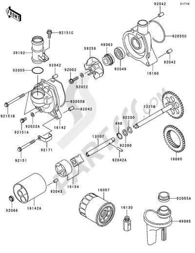 Footrests Kawasaki NINJA ZX-12R 2006