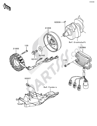 Kawasaki NINJA ZX-12R 2006 GENERATEUR