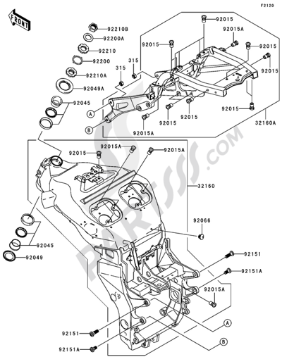 Rear Hub Kawasaki NINJA ZX-12R 2006