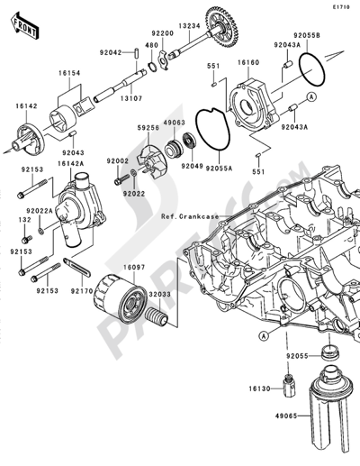 Kawasaki NINJA ZX-6R 2005 Oil Pump