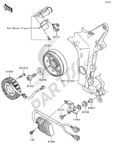 Genuine Kawasaki Crank Bushing – #92139-0075 – Fits 2005-2006 ZX-6R