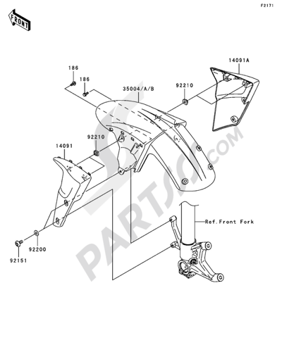 Kawasaki NINJA ZX-6R 2005 Front Fender(s)