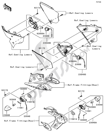 Engine Mount Kawasaki NINJA ZX-6R 2005