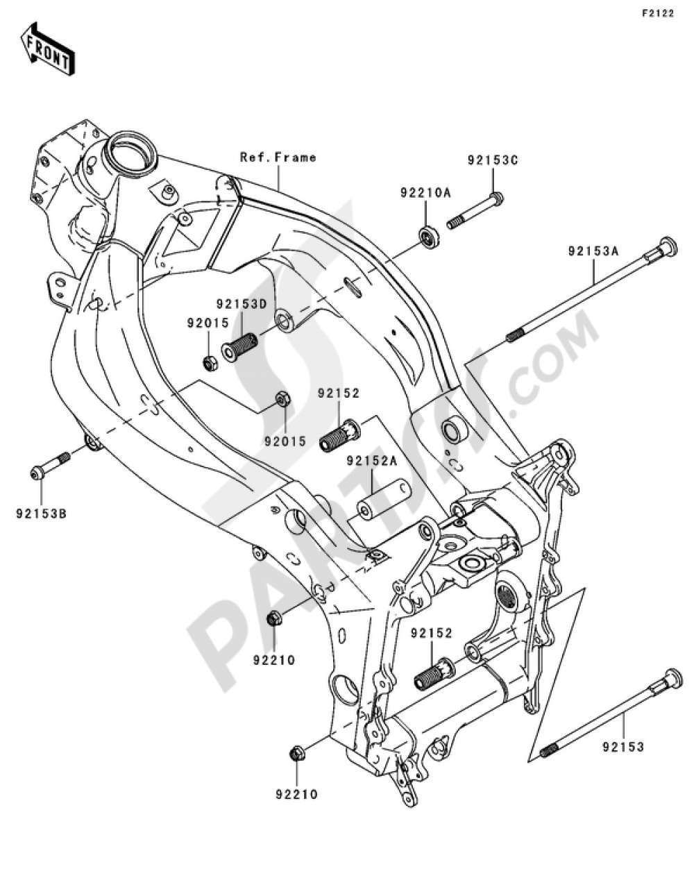 Engine Mount Kawasaki NINJA ZX-6R 2005