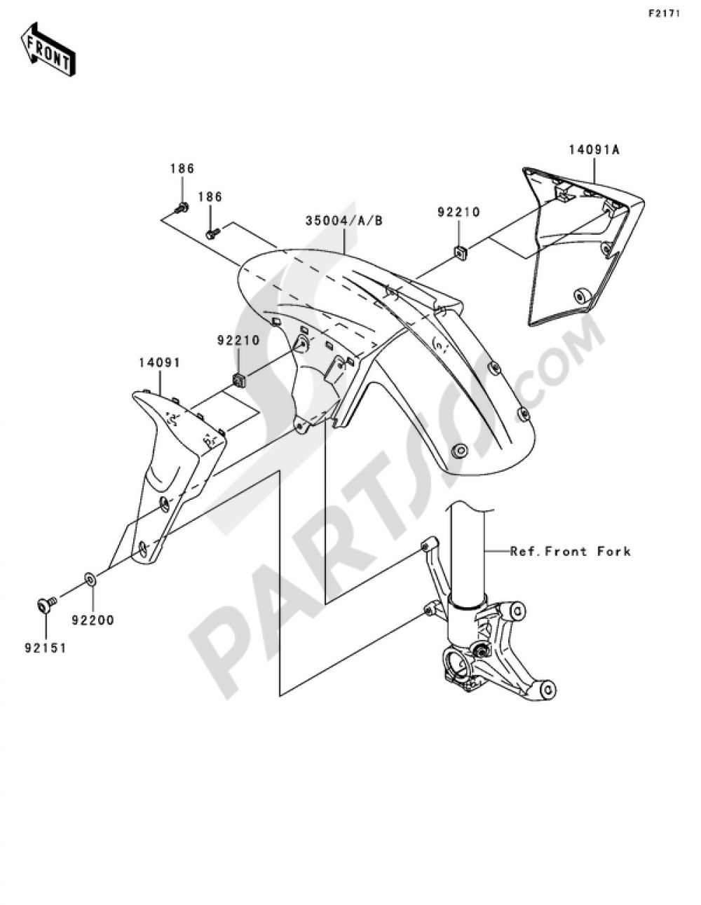 Front Fender(s) Kawasaki NINJA ZX-6R 2005