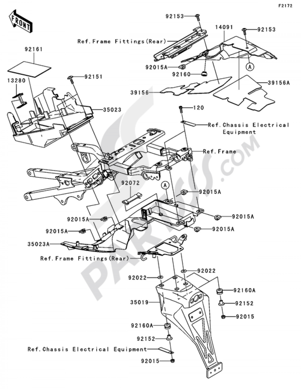 Rear Fender(s) Kawasaki NINJA ZX-6R 2005
