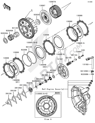 Kawasaki NINJA ZX-6R 2006 CLUTCH