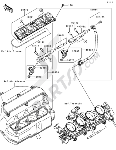 Kawasaki NINJA ZX-6R 2006 Top Feed Injecter