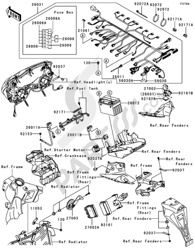 Kawasaki NINJA ZX-6R 2006 Chassis Electrical Equipment