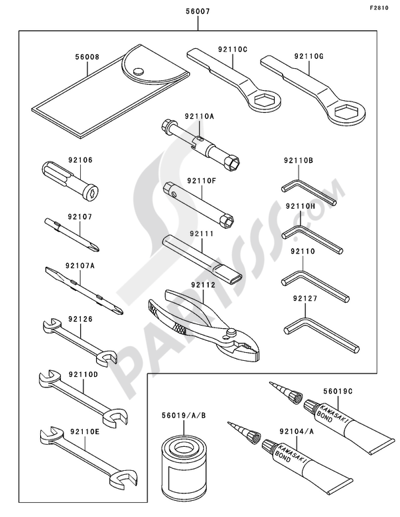 Kawasaki NINJA ZX-6R 2006 Dissassembly sheet. Purchase