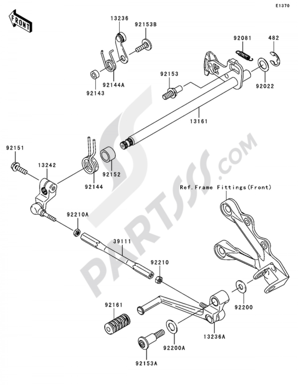 Gear Change Mechanism Kawasaki NINJA ZX-6R 2006