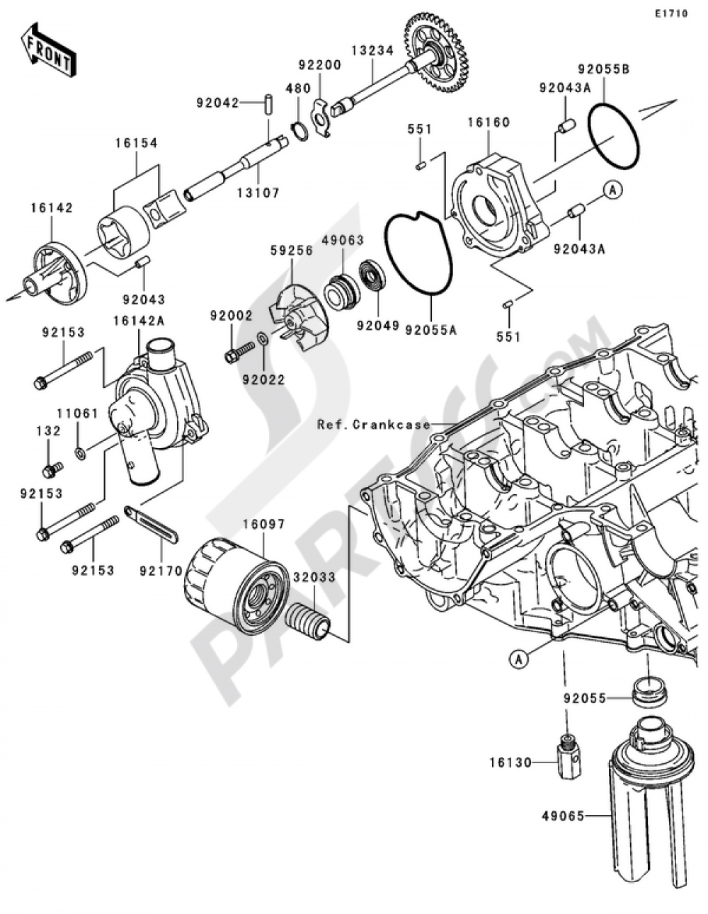 POMPE A HUILE Kawasaki NINJA ZX-6R 2006