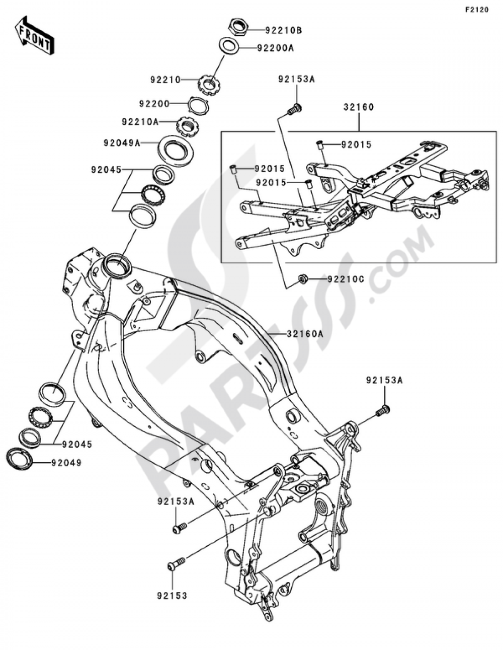 Frame Kawasaki NINJA ZX-6R 2006