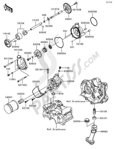 Kawasaki NINJA ZX-6R 2007. 分解図 純正部品をオンライン購入