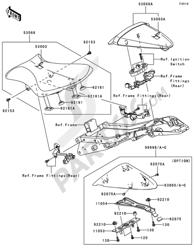 Water Pipe Kawasaki NINJA ZX-6R 2007