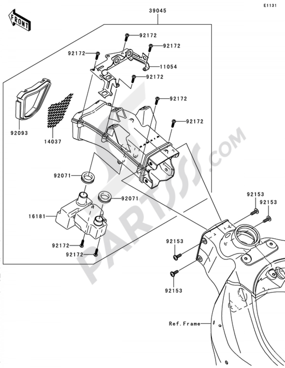 Air Duct Kawasaki NINJA ZX-6R 2007