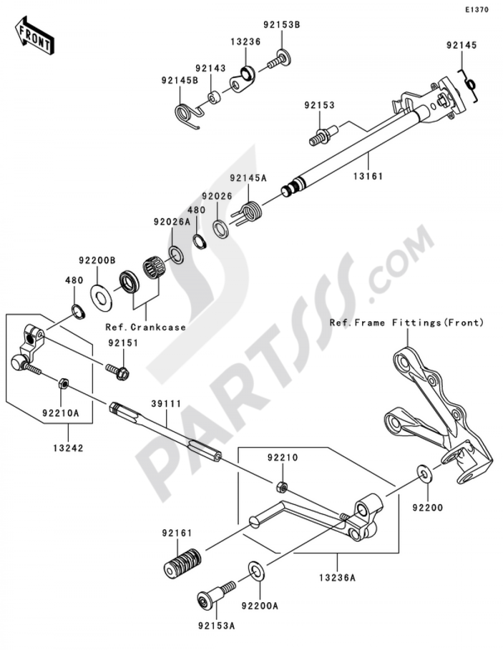 Gear Change Mechanism Kawasaki NINJA ZX-6R 2007