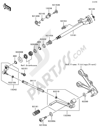 Frame Fittings(Rear) Kawasaki NINJA ZX-6R 2008