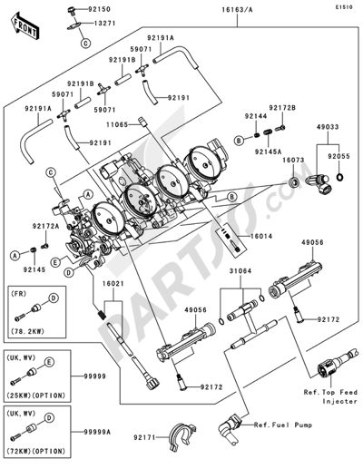 Kawasaki NINJA ZX-6R 2008 Throttle