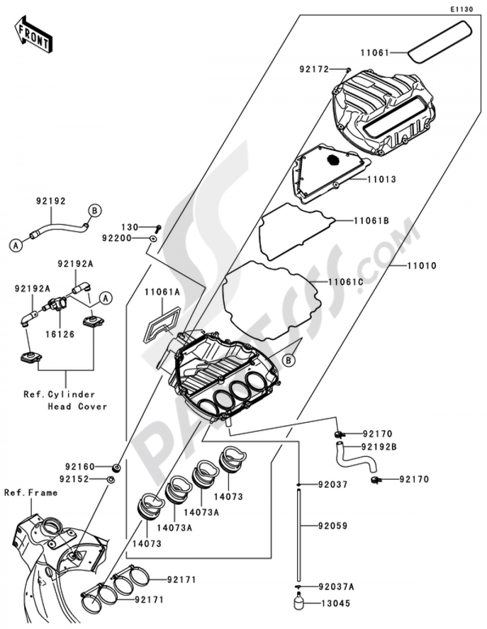 Air Cleaner Kawasaki NINJA ZX-6R 2008