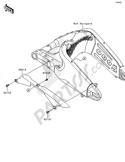 フロントフォーク Kawasaki NINJA ZX-6R 2009