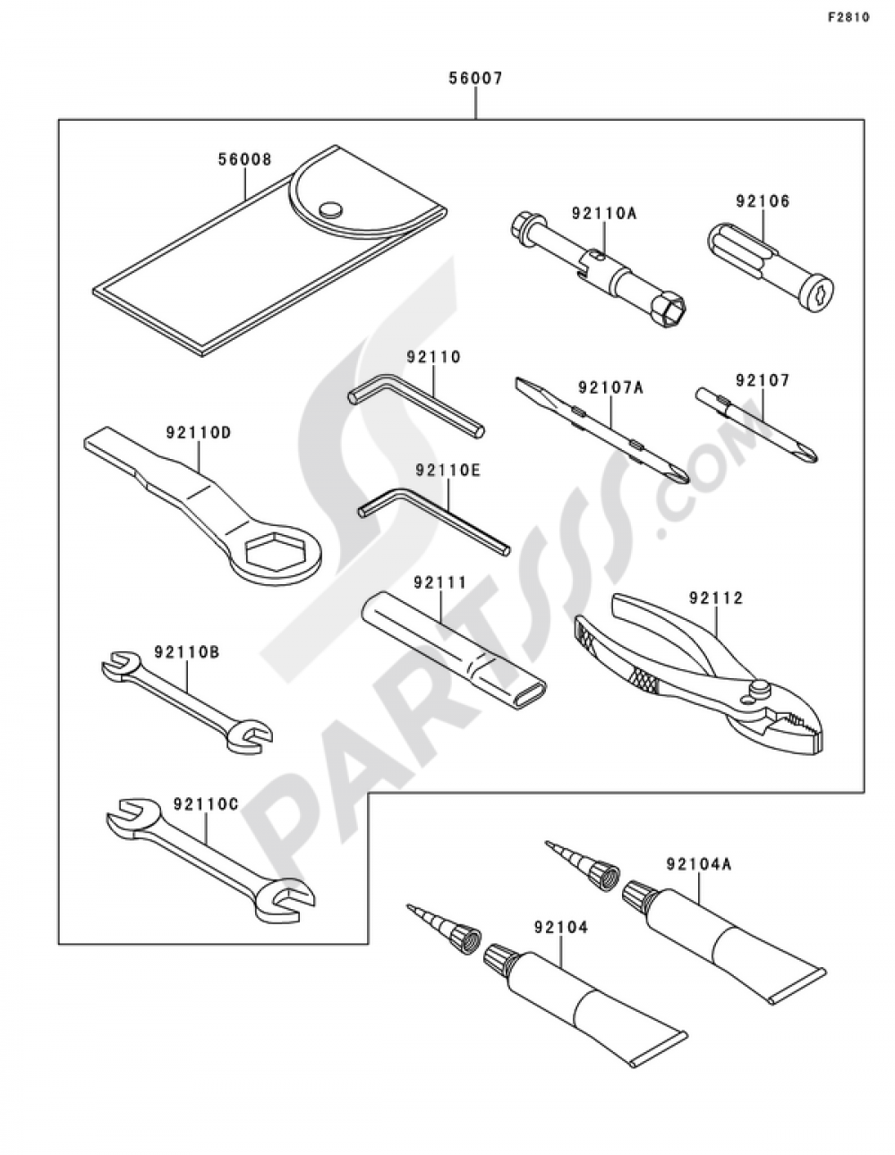 Owner's Tools(R9F/RAF) Kawasaki NINJA ZX-6R 2010