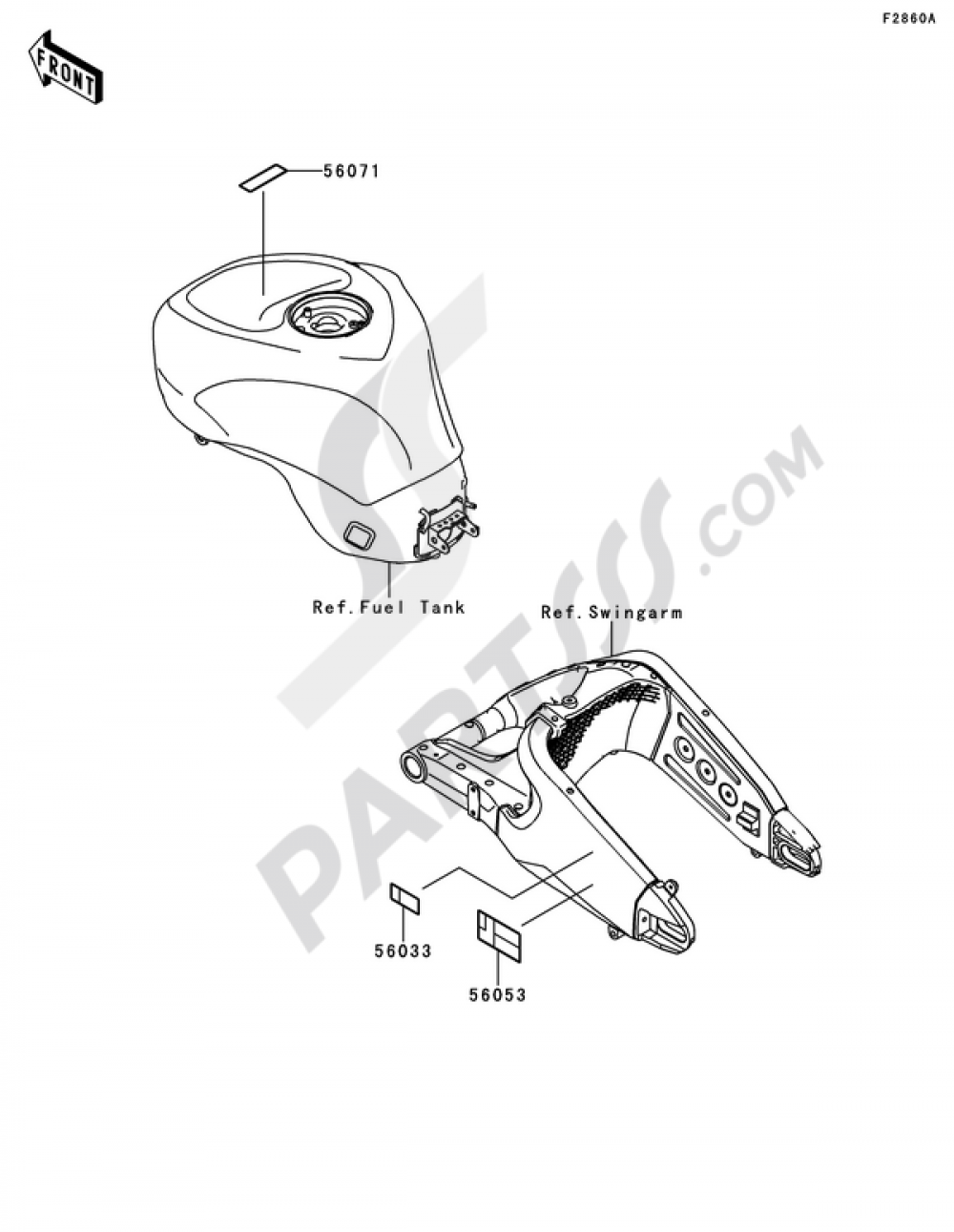 Labels(RDF) Kawasaki NINJA ZX-6R 2010