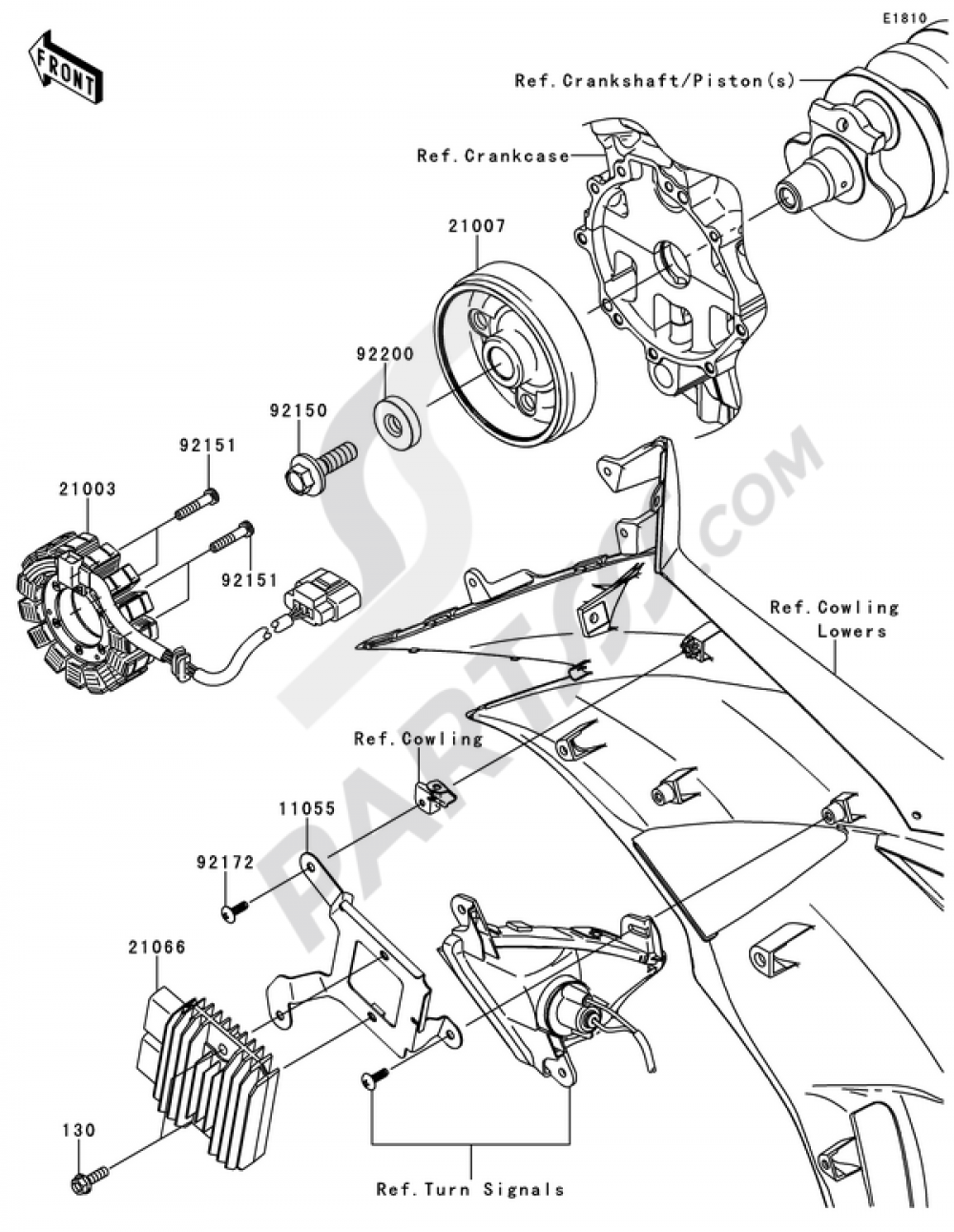 GENERATEUR Kawasaki NINJA ZX-6R 2010