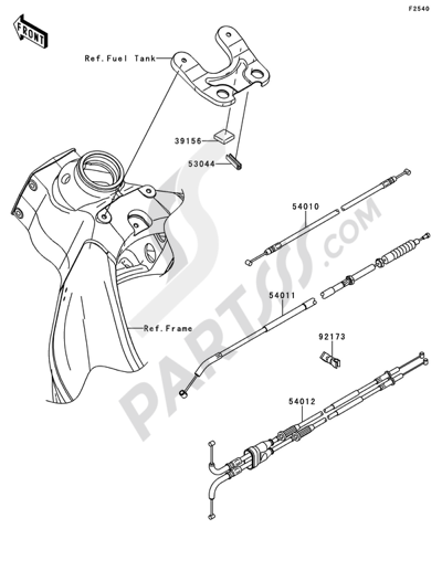 Kawasaki NINJA ZX-6R 2011 Cables