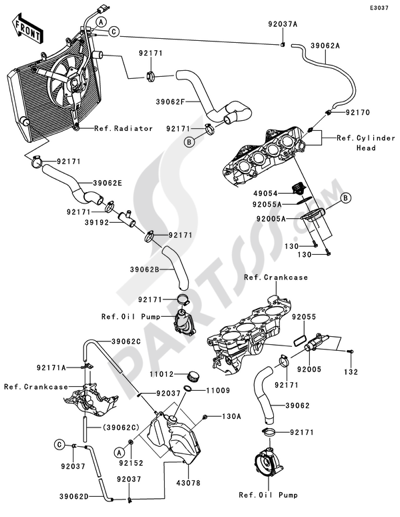 Engine Cover(s)(1/2) Kawasaki NINJA ZX-6R 2011