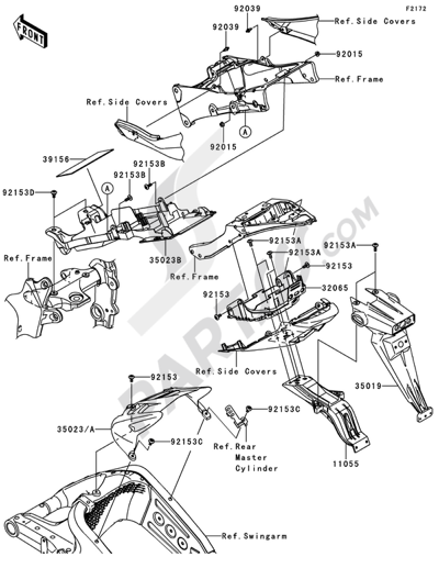 HOUSE様リクエスト2点 Engine Cover(s)(1/2) Kawasaki NINJA ZX-6R 2011