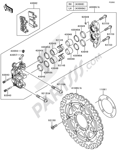 Kawasaki NINJA ZX-6R 2011 Front Brake