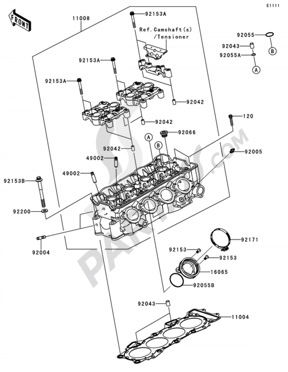 CYLINDER HEAD Kawasaki NINJA ZX-6R 2011