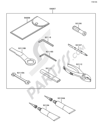 Kawasaki NINJA ZX-6R 2013 Owner's Tools(RBF RDF)