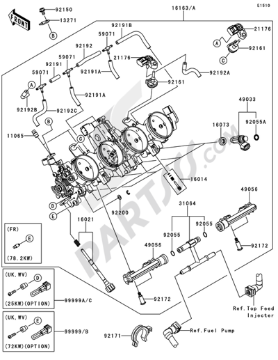 Kawasaki NINJA ZX-6R 2013 Throttle