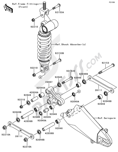 Kawasaki NINJA ZX-6R 2013 Suspension