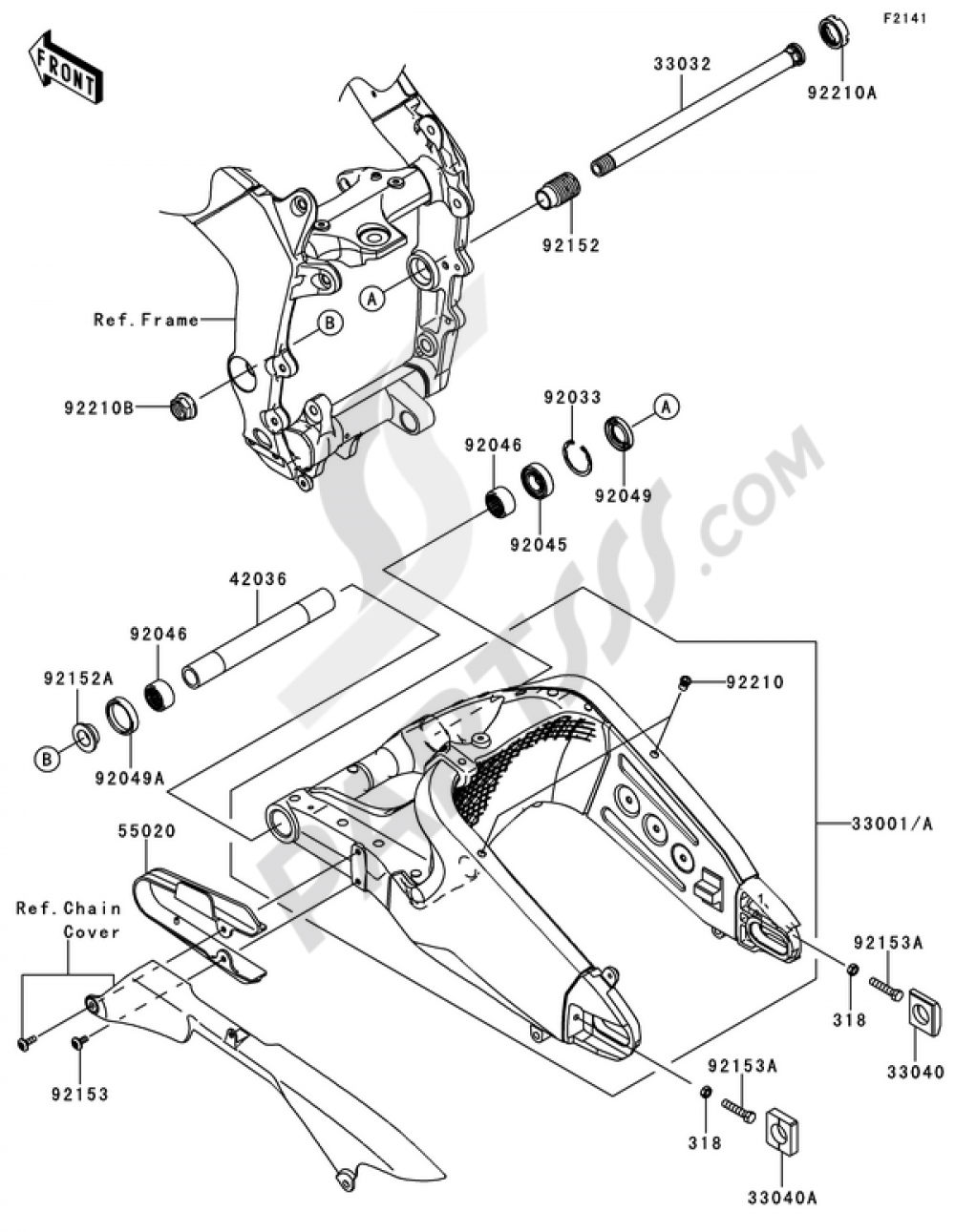 Swingarm Kawasaki NINJA ZX-6R 2013