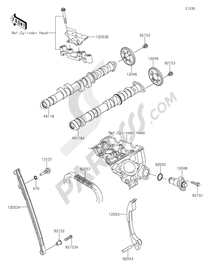 オイルポンプ Kawasaki NINJA ZX-6R 2014